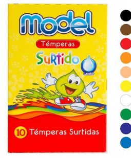 Tempera model surtido x10