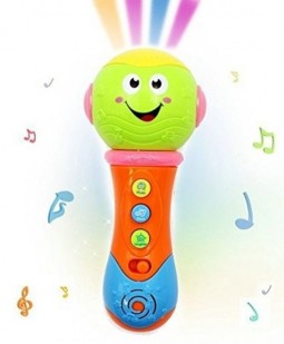 Microfono proyector bebe con luces y sonido