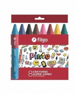 Crayones filgo super jumbo x8
