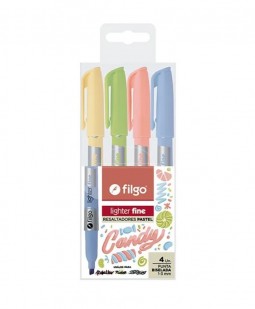 Resaltador filgo fino candy x 4