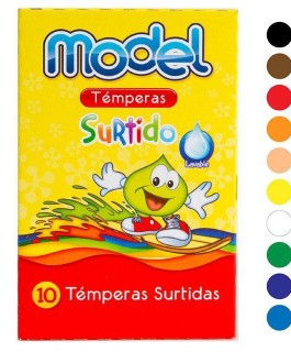 Tempera model surtido x10