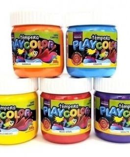 Tempera en pote playcolor 300gr