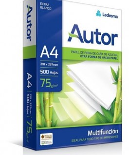 Resma autor a4 75gr