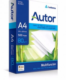 Resma autor a4 80gr