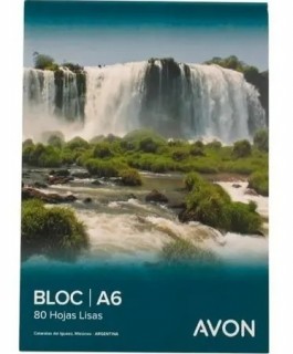 Block avon a6 x 80 hojas