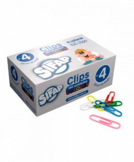 Clips metal forrado sifap n°4 x100