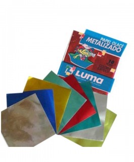 Papel glace luma metalizado x 10