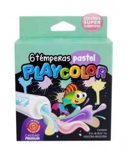 Tempera playcolor pastel x6